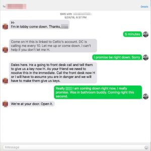 Text messages show a former Secret Service agent at Hunter Biden's door